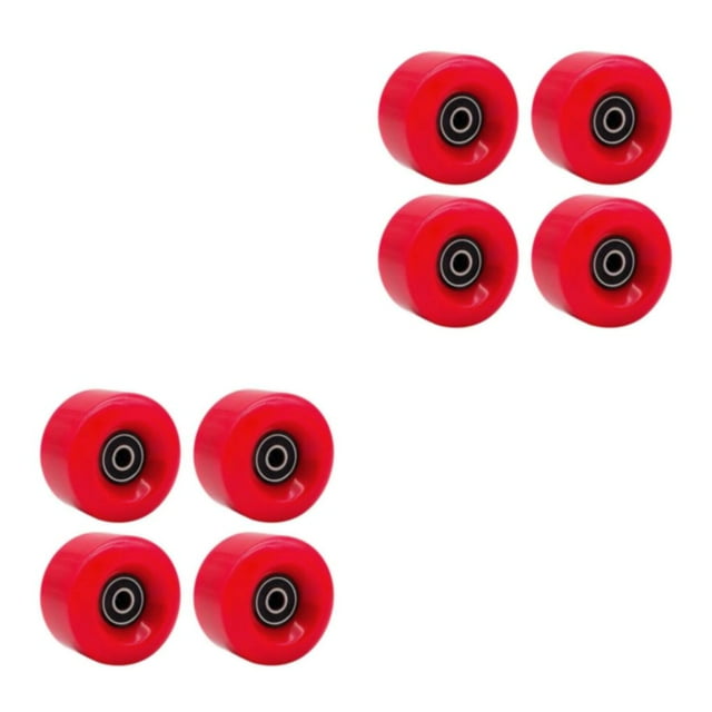 Decodeary Roue de Patin en Ligne Résistante à l'Usure 58mm Roues de Remplacement 82A Rouge 58x58x32mm 2ensemble