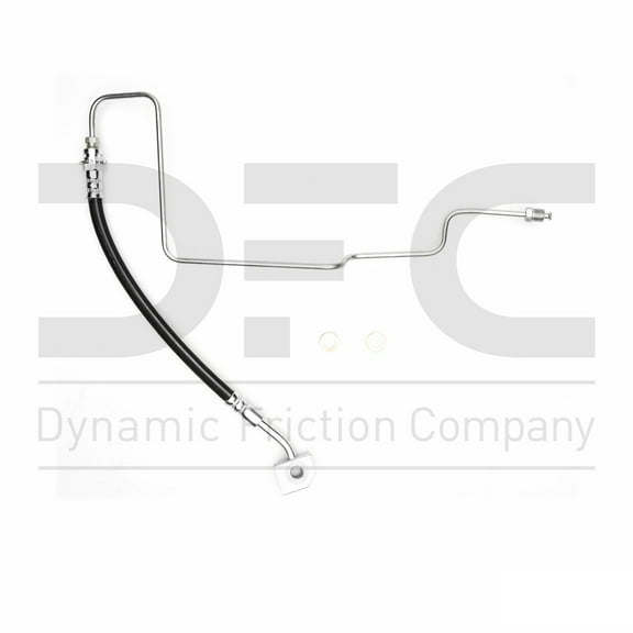 Rear Lower Left Dynamic Friction Company Brake Line Hose 350-54561 For 2002-2003 Ford F-150, 2004 Ford F-150 Heritage