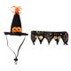 thumbnail image 5 of Sombrero de calabaza de Halloween para mascotas, sombrero y cuello ajustables, disfraz de fiesta de Navidad para perros y gatos, 5 of 8