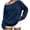A45 Navy, variant on Women's Fuzzy Fleece Pullover Sweater Casual Long Sleeve Off Shoulder Slouchy Oversized Tops Fluffy Warm Winter Jumper Lounge Relaxed Fit Fall Clothes