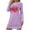 Purple, variant on Taqqpue Valentines Nightgowns for Women Crew Neck Night Shirt Soft Sleepwear Heart Printed Cotton Night Gown Long Sleeve Sleepshirts