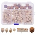 thumbnail image 1 of 1 Box of Multi-function Wood Pushpins Convenient Pushpins Replaceable Thumb Tacks, 1 of 8