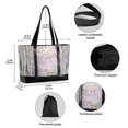 thumbnail image 2 of FORMRS Canvas Laptop Tote Bag for Women with 15.6" Computer Compartments Shoulder Handbag, Purple Deer, 2 of 7