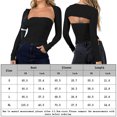thumbnail image 2 of Conjunto De Camiseta Sin Mangas Camisola para mujer, camisetas sin mangas, traje de calle sexy de color sólido (negro L) Cgtredaw para Mujer Negro T L, 2 of 6