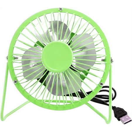 

Bomutovy USB Desk Fan Table Fans 4 inch Mini Portable Cooling Fan USB Powered Fan Quiet Personal Fan for Home Office Camping Green
