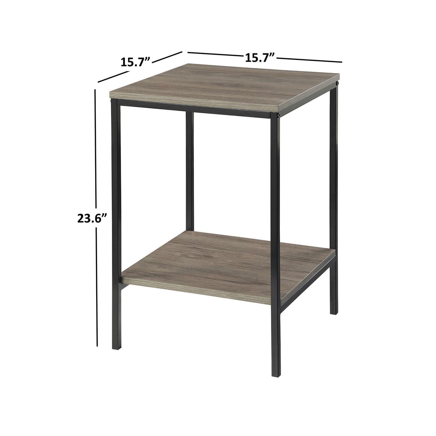 Hometrends End Table, Rustic Oak