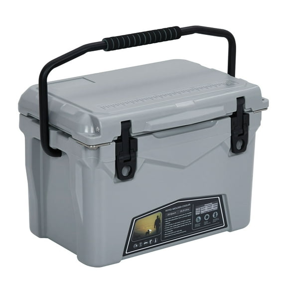 Towallmark Cooler Insulated 20Qt Personal For Hot Food Ice Ice Chest Small Hard For Fishing Boat Camping Outdoor