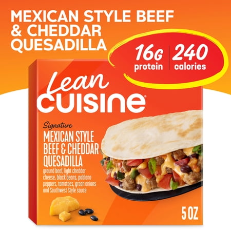 Lean Cuisine Mexican Style Beef & Cheddar Quesadilla, Frozen Lunch, Individual Meals 5 oz