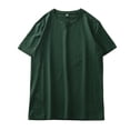 thumbnail image 3 of Camiseta de seda fina de verano de Dukeen para hombre, cuello redondo, manga corta, informal, suave, para fitness, camisetas modal de algodón lisas de gran tamaño, 3 of 5
