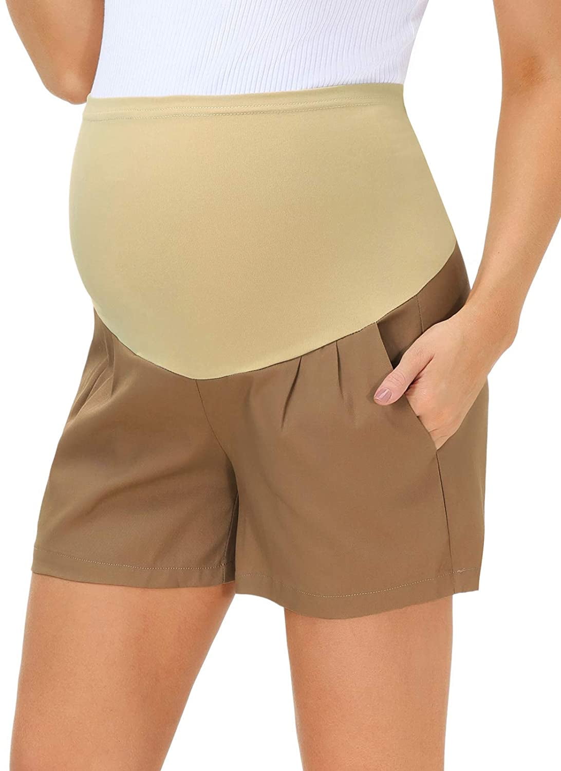 Women Maternity Casual Loose Shorts 