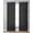 Black, variant on Purple Solid Color Sheer Curtains 54 Inch Length 2 Panels Set for Living Room/Bedroom, Aesthetics Contemporary Luxury Kitchen Curtains Grommet Semi-Sheer Curtains Drapes Window Treatments 42"x54"x2