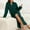 Green, variant on XINXIAOO Women's Fall/winter V Neck Solid Color Flannel Long Nightgown Wrap Towel for Women Ladies Robes Soft Women's Bathrobes Long 2x Womens Robe Small plus Size Silk Kimono Robe Womens Spa Robe