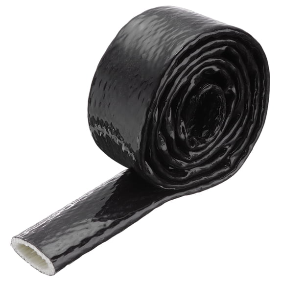 Uxcell 1" ID 3.3ft Heat Shielded Fire Sleeve Silicone Coated Fiberglass Tape, for Automotive Hose Lines