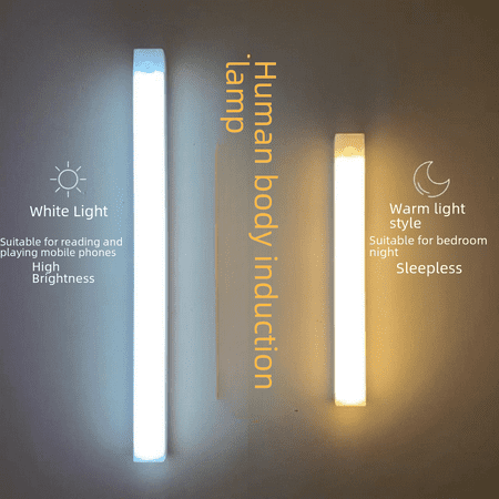 

Intelligent Abstract Human Body Induction Portable Handheld Rechargeable Night Light Long Strip Magnetic Away Stairs Wine Cabinet Clothes Lamp
