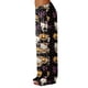 thumbnail image 5 of Kawaii Pajamas for Women Girls Cartoon Cat All Over Print Flannel Christmas Halloween Anime Soft Sleep Pajamas Pants, 5 of 7