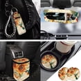 thumbnail image 3 of Yuyamidu Hummingbird Car Seat Covers Set of 13 Pcs Sunflowers Auto Steering Wheel Cover Seatbelt Pads Trash Can Rear View Mirror Cover Cup Coasters Keychain Auto Accessory Interior Decor, 3 of 7