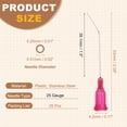 thumbnail image 2 of Agujas de dispensación Uxcell 25Ga, 25Pcs 1.5" con punta roma de 45° para rellenar líquidos, 2 of 6