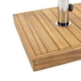 thumbnail image 5 of Hanville Acacia Wood Outdoor 44lb Square Umbrella Base with Stainless Steel Tube, Teak, 5 of 8