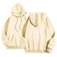 thumbnail image 1 of VBARHMQRT Frog Hoodie Autumn Winter Hoodie Neck Solid Color Printed Long Sleeve Pullover Sweatshirt, 1 of 7