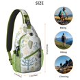 thumbnail image 3 of Tropical Seashell Crossbody Bag - Lightweight & Durable Shoulder Backpack for Outdoor Adventures - Anti-Theft Spiral Seashell Design for Travel, Commuting, 3 of 5