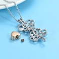 thumbnail image 4 of Butterfly Necklace Urn Cremation Jewelry for Ashes with Heart Urn Necklace Lockets for Human Ashes Pet Ashes Pendent for Ashes and Chain, 4 of 4
