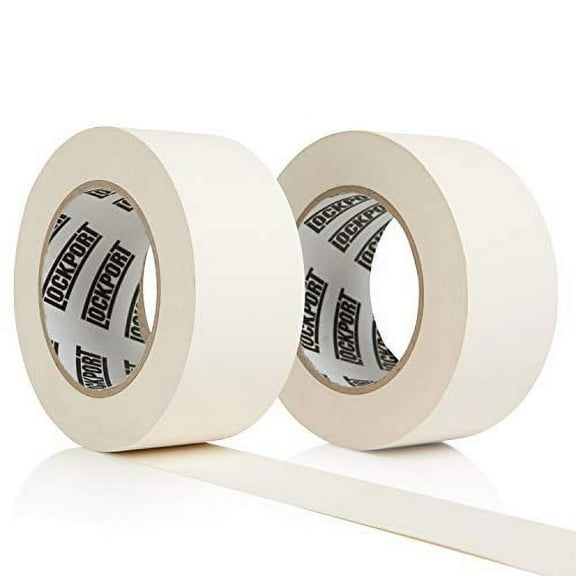 Lockport Waterproof Gaffer Tape, White, 2 Pack, 2'' x 30 Yard