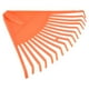 thumbnail image 1 of Reemplazo de rastrillo de hojas de 16 púas de Uxcell, herramienta de jardín de nylon endurecido para patio y césped, color naranja, 1 of 1
