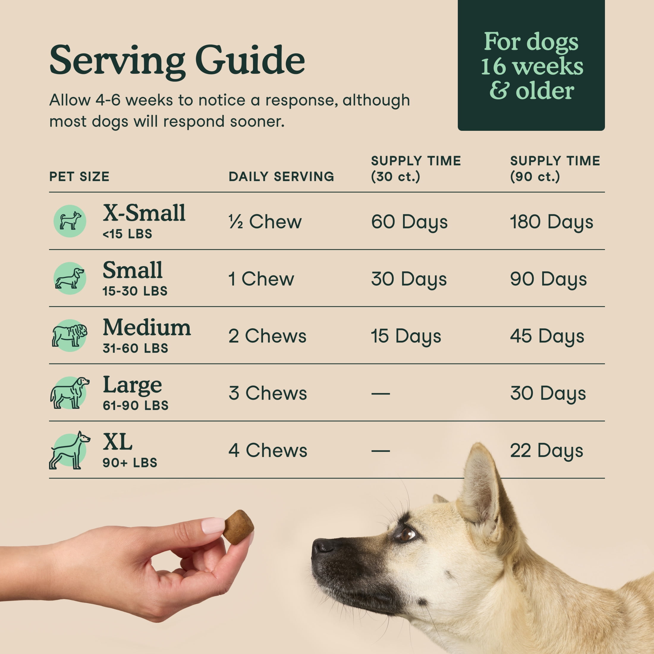 Fera Pets Dog Hip & Joint Supplement - With Turmeric & Glucosamine - Supports Mobility & Weight Management - 90 Soft Chews