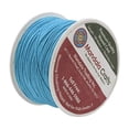 thumbnail image 2 of Mandala Crafts 1mm 109 Yards Jewelry Making Beading Crafting Macramé Waxed Cotton Cord Thread (Deep Sky Blue), 2 of 3