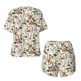 thumbnail image 6 of Rocae Mushroom Garnish for Two Piece Sleepwear Pajamas Sets for Women Soft Short-Sleeved Pjs with Lounge Shorts X-Large, 6 of 9