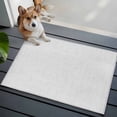 thumbnail image 3 of Entrance Runner Rug 2'x3', White Burlap Texture Non-slip Doormat for Indoor Outdoor Entrance, Farmhouse Vintage White Washable Throw Floor Mat for Front Door/Living Room/Bedroom/Bathroom/Kitchen, 3 of 9
