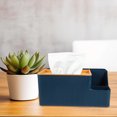 thumbnail image 4 of PAMINGONO 1Pack Tissue Paper Dispenser Blue Plastic Rectangular for Bathroom Storage Containers for Napkins, 4 of 8