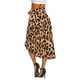 thumbnail image 2 of Falda de leopardo boho para mujer Faldas midi de playa de verano divididas altas y bajas,Café,XL LD.LDQZL Ropa, 2 of 6