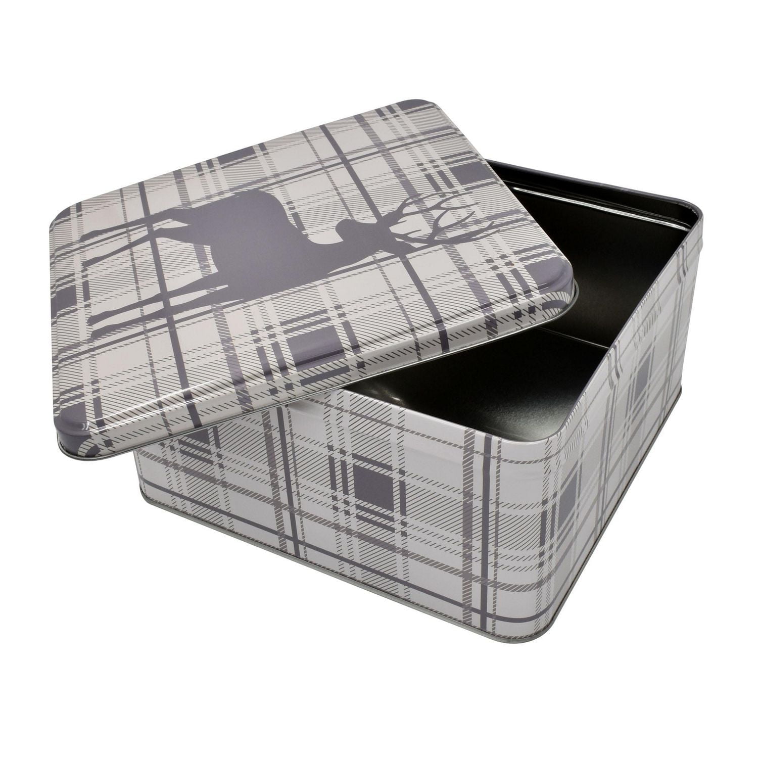 HOLIDAY TIME SQUARE TIN LARGE