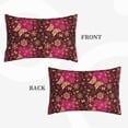 thumbnail image 2 of Fuzoiu Golden Snowflakes And And Butterflies Print Fuzzy Pillowcases, Super Soft Pillow Case Cover with Zipper for Bedroom, Sofa, Couch,Cozy Pillow Shams for All Seasons-20"x30", 2 of 6