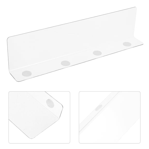 MEIBUTYUP Transparent Acrylic Shelf Organizers, Easy Installation, for Home, 8Pcs