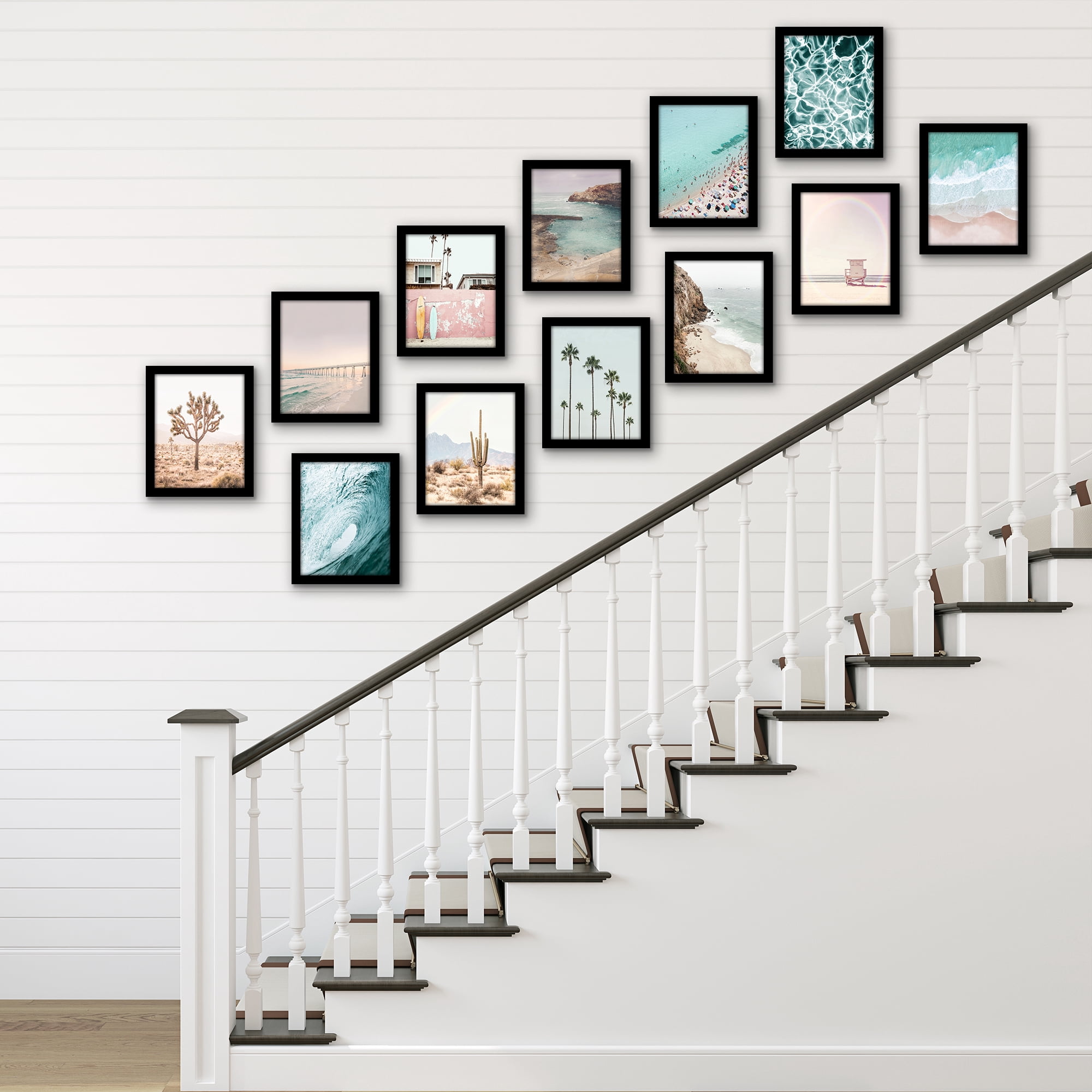 Americanflat 8x10 Picture Frame with Polished Plexiglass 12 Pack Signature Collection Frames Photo - Black