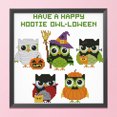 thumbnail image 3 of Cuadros Decorativos Kits de punto de cruz estampados Halloween Animal 14CT bordado DIY Set decoración del hogar Tmvgtek embutido en tela, 3 of 9