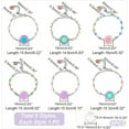 thumbnail image 6 of 1 box DIY Blank Dome Flat Round Link Bracelet Making Kit Including 304 Stainless Steel Bracelet Making with Cabochon Settings Glass Cabochons Golden 27pcs/box Stainless Steel, 6 of 9