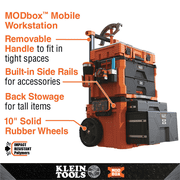 Klein Tools MODbox Two Drawer Rolling Tool Box
