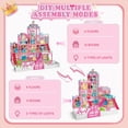 thumbnail image 4 of EXERCISE N PLAY Dream Princess Dollhouse, 12 Rooms, Pink, for Girls Age 3-8, 4 of 8