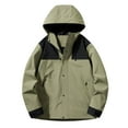 thumbnail image 1 of Styesk Jackets for Men Men's Spring And Coat Thin Outdoor Mountaineering And Riding Windproof Work Coat, 1 of 2