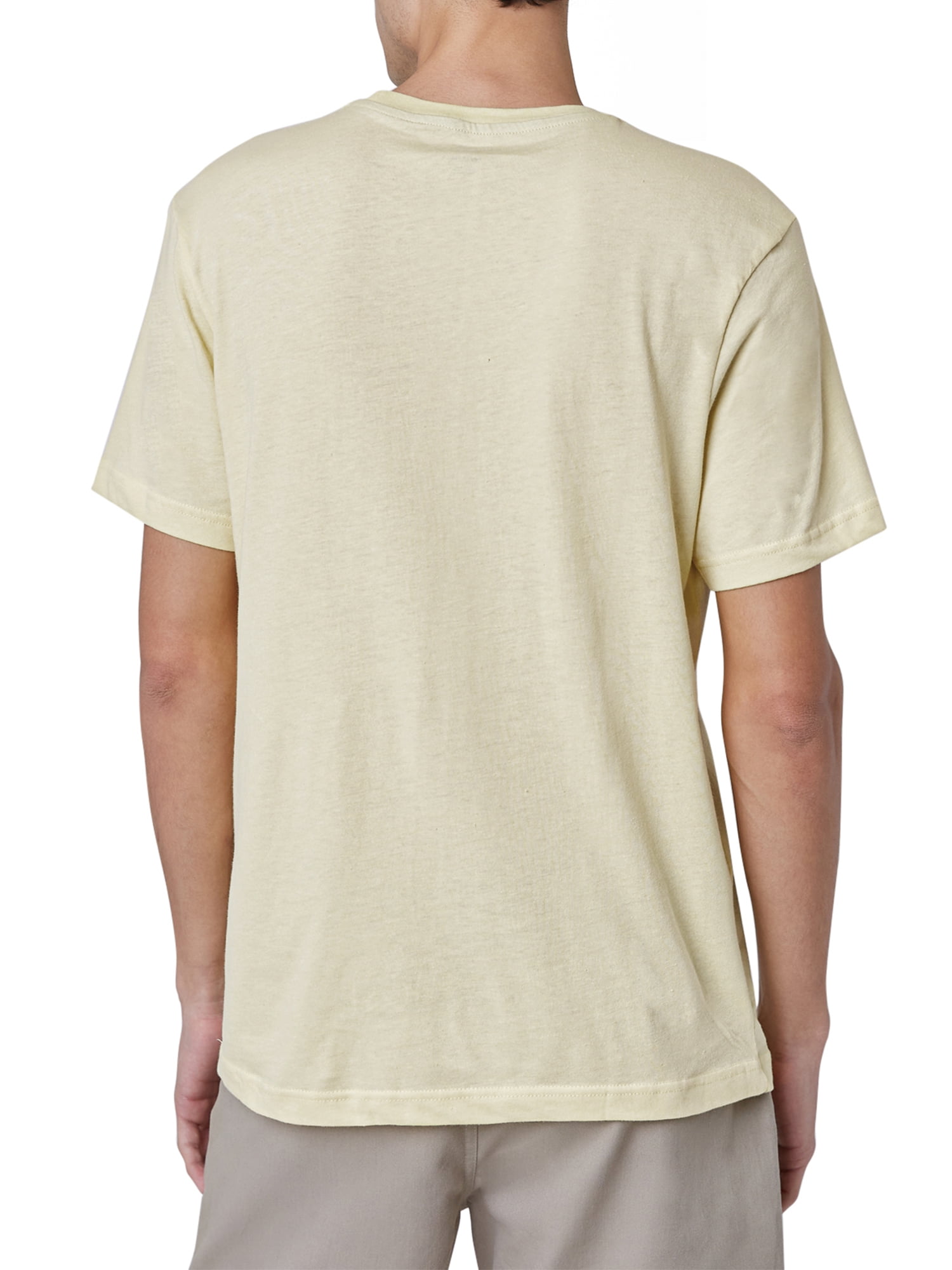 Chaps Men's Super Soft Heathered Short Sleeve Logo Pocket T-Shirt