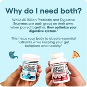 Physician's Choice Gut Health Bundle: 60B Probiotic 30ct + Digestive Enzymes 60ct for Gut Health
