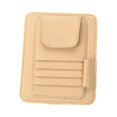thumbnail image 3 of Automobile Sun Visor Organizer Tickets Cards Clips Space Saving Bills Storage for Atto 3 Beige, 3 of 9