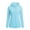 Light Blue, variant on Womens UPF 50+ Hoodie Jackets Back Drawstring Long Sleeve Zip Up Tunic Tops Sun Protection Fashion Summer Hooded Jacket with Thumb Holes White XXXL