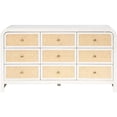 thumbnail image 5 of Maklaine Contemporary White Ash Wood and Natural Cane Dresser, 5 of 12