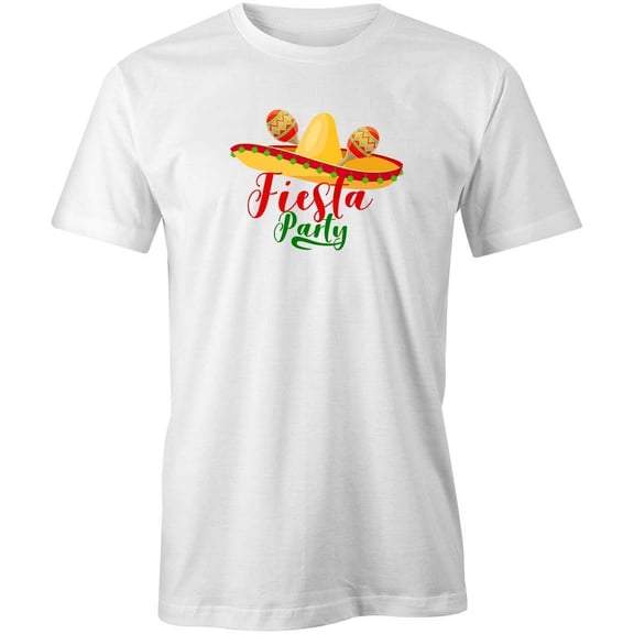 Fiesta Party Sombrero T-Shirt | Cute Mexican White Tee Gift