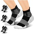 thumbnail image 1 of wonima44 IRAMY Compression Ankle Support Socks Foot Massage Pad 3 Pairs Athletic Running Light Cushion Plantar Fasciitis For Men Women, 1 of 1