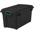 thumbnail image 1 of IRIS USA Inc. Remington 82 Quart WEATHERTIGHT Storage Box Store-It-All Utility Tote Black, 1 of 5